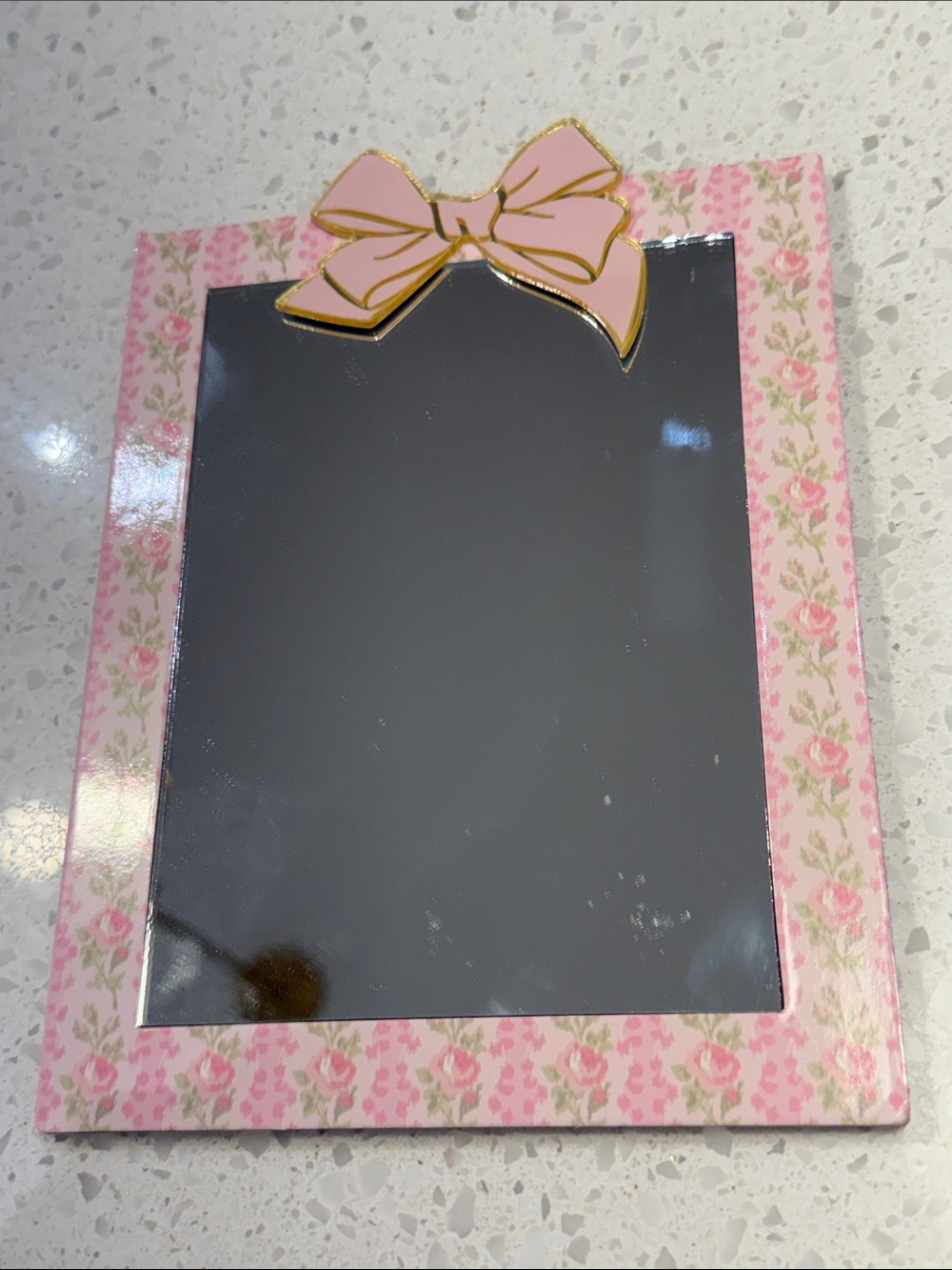 LoveShackFancy Pink Floral Bow magnetic or locker Mirror
